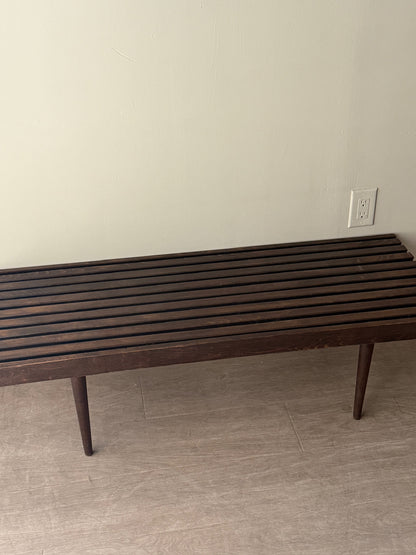 Oak slatted coffee table