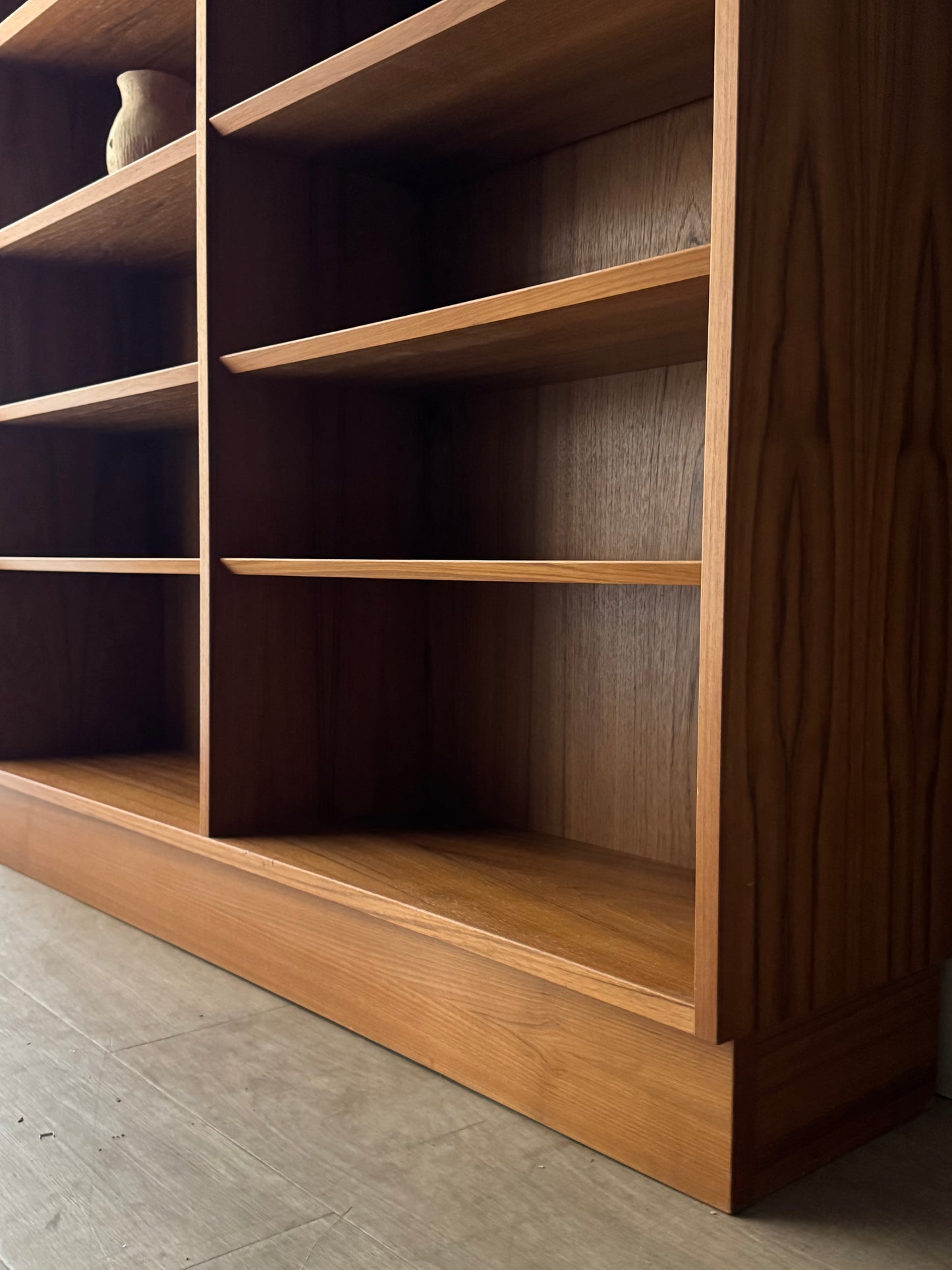 Danish teak shelving unit