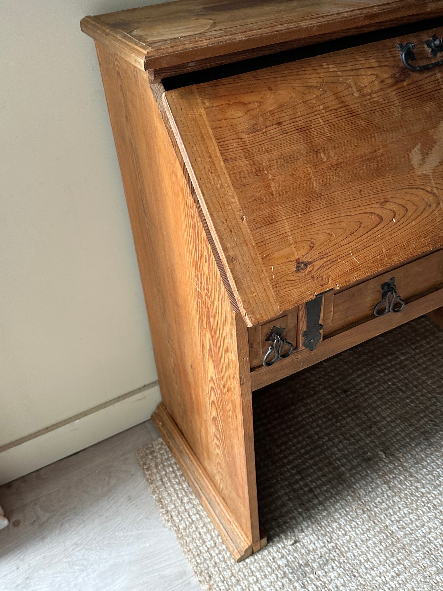 Pine secretary desk