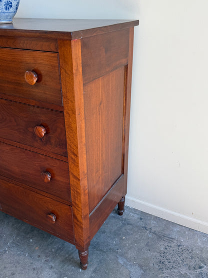 Mid-Atlantic Sheraton walnut dresser