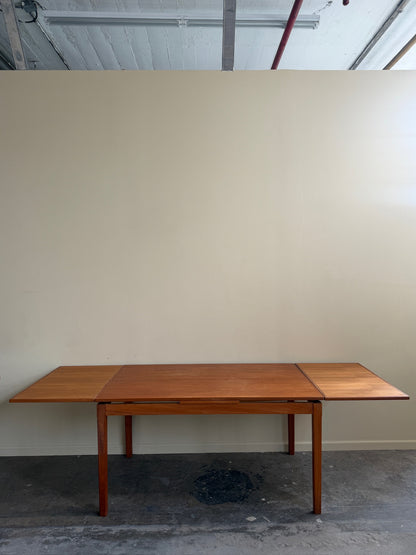 Danish teak extending dining table