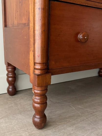 Sheraton cherry tallboy dresser