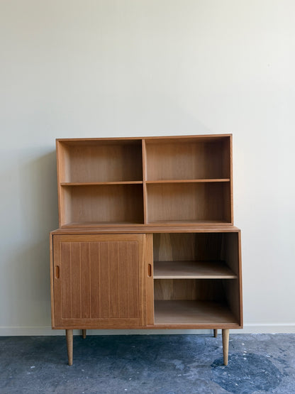 Eric Brouer Danish oak bookcase cabinet