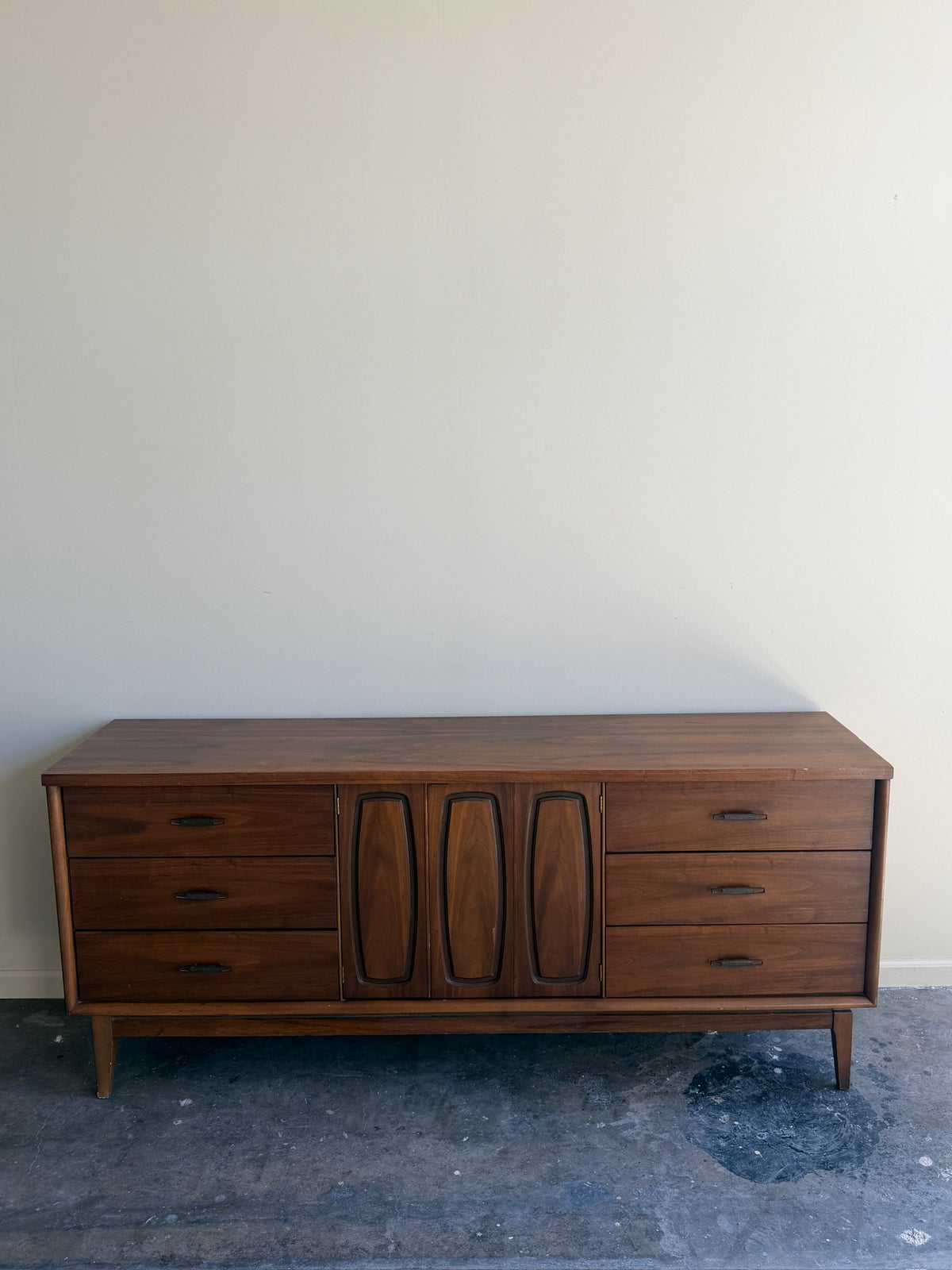 Walnut 9 drawer dresser