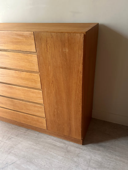 Danish light teak side by side
