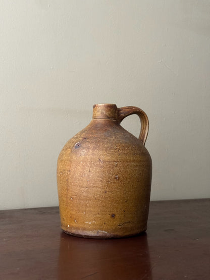 Ochre stoneware jug