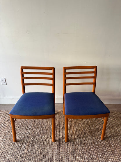 2 maple dining chairs. Sold individually.