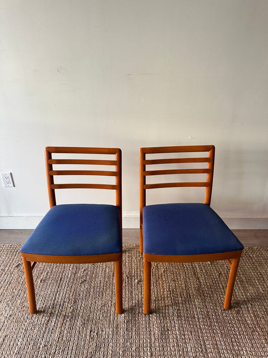 2 maple dining chairs. Sold individually.