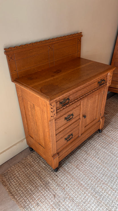 East lake oak cabinet