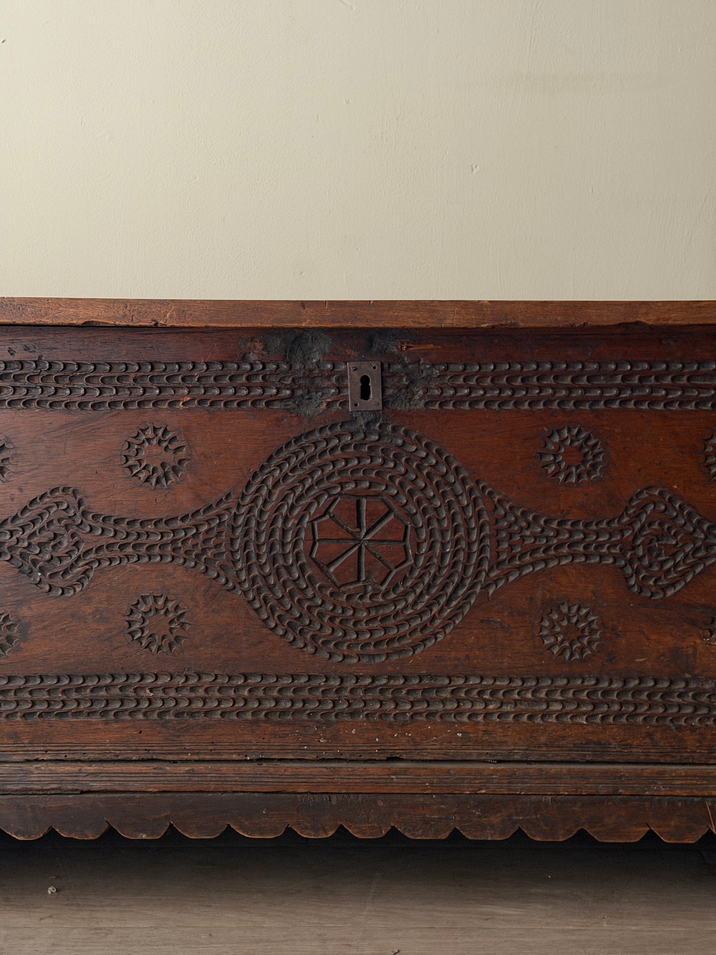 Italian walnut cassone