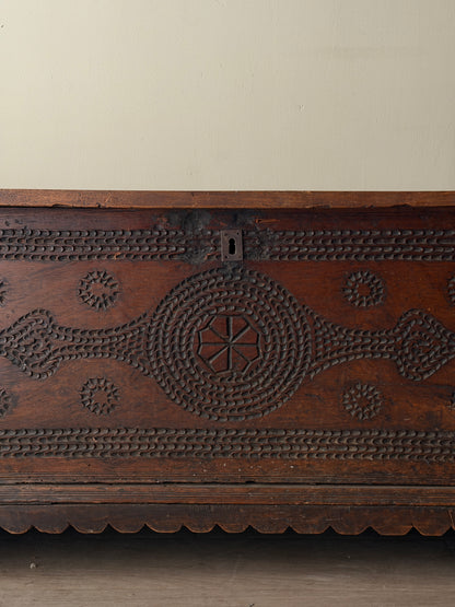 Italian walnut cassone