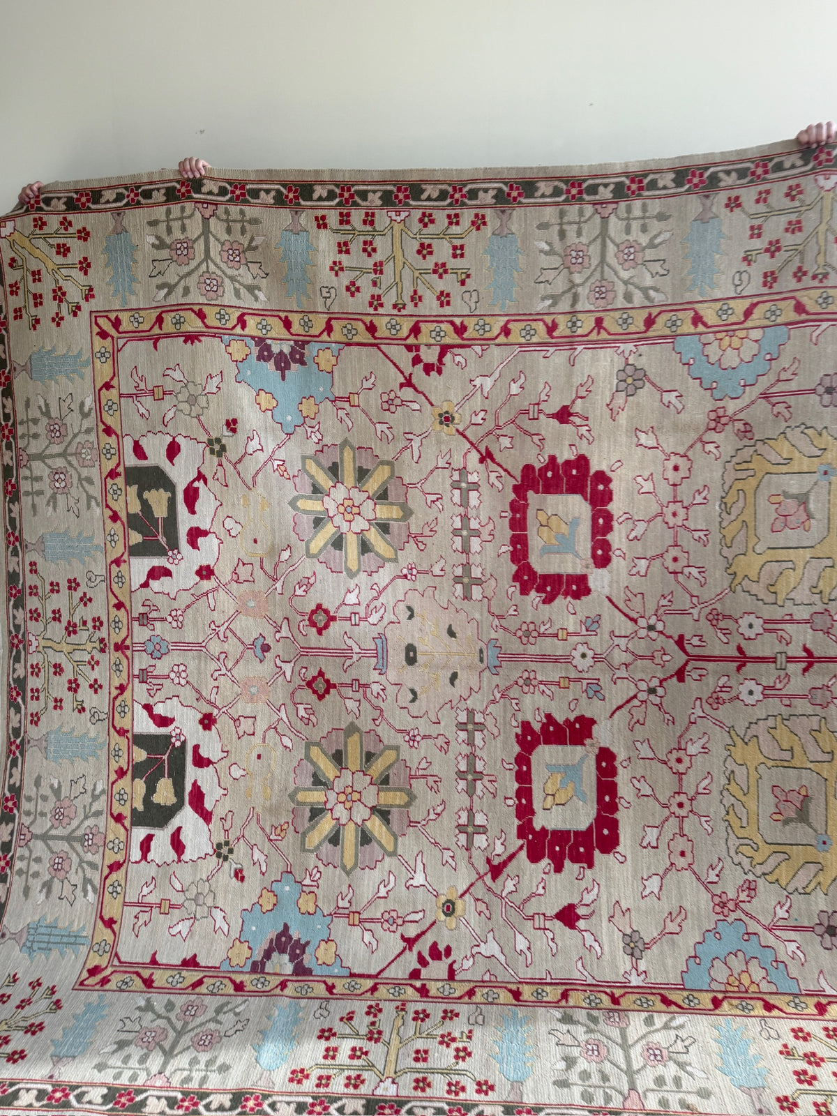 Hand-woven wool rug