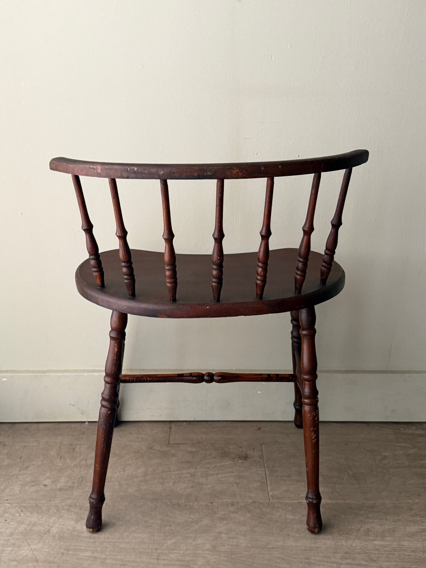 Mahogany vanity stool