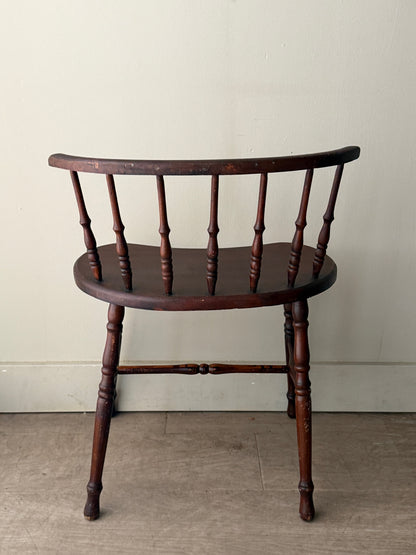 Mahogany vanity stool