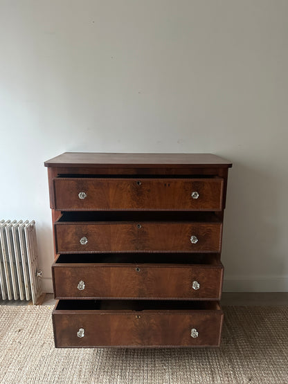 Walnut empire dresser