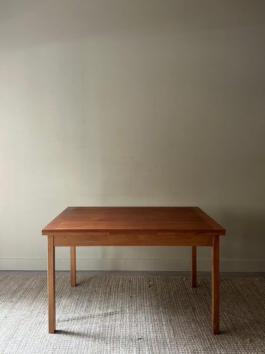 Teak extension dining table