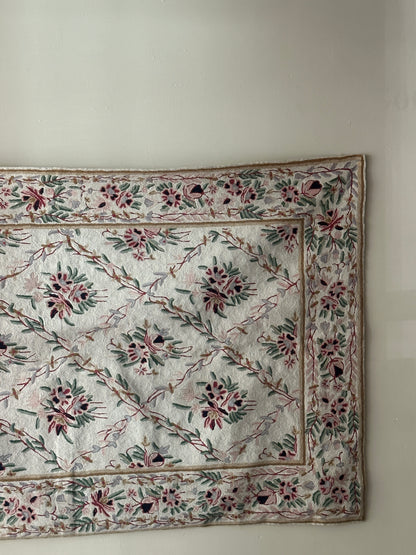 Floral tapestry or headboard