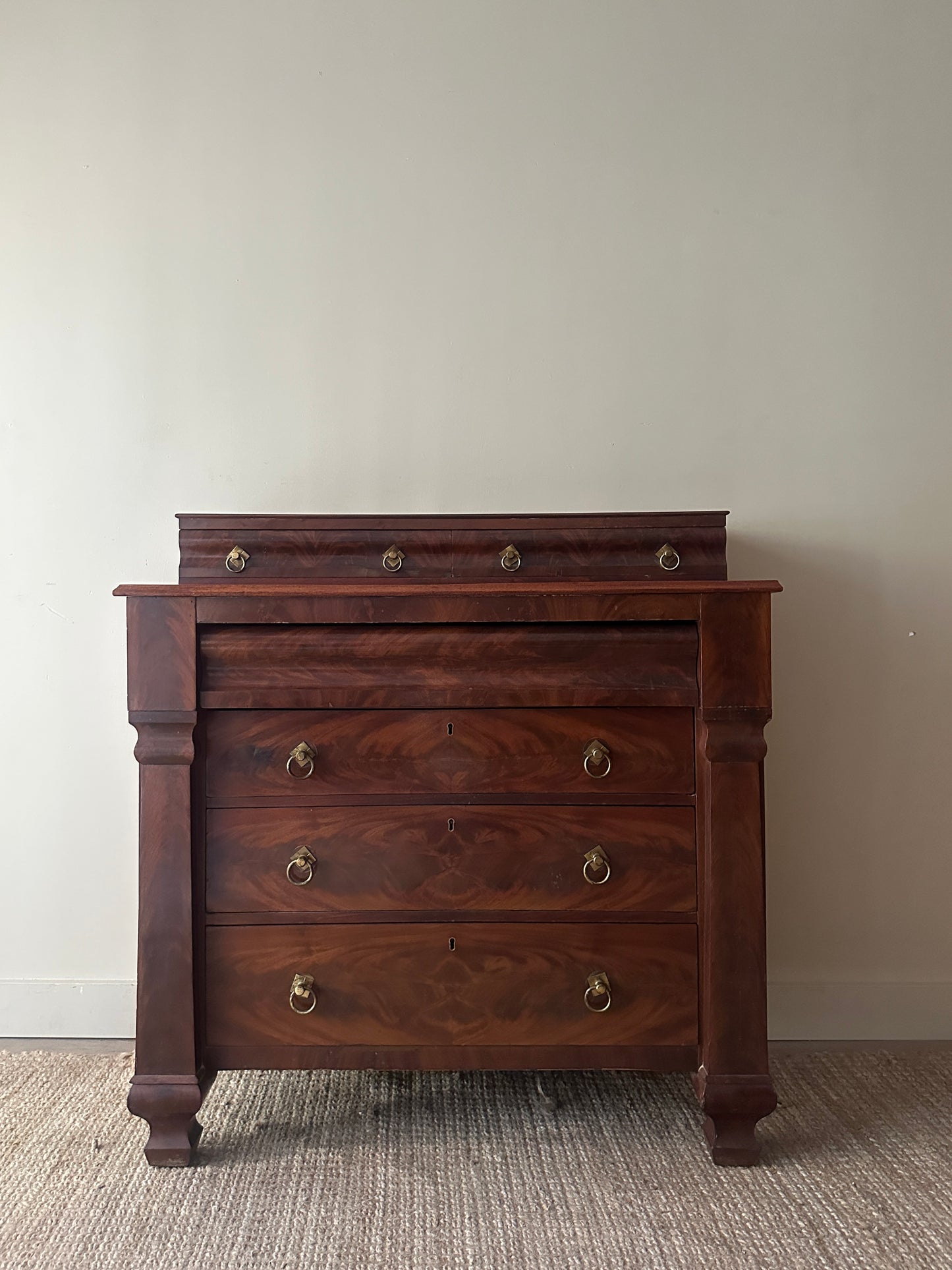 Mahogany empire dresser