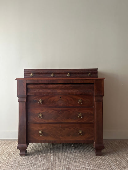 Mahogany empire dresser