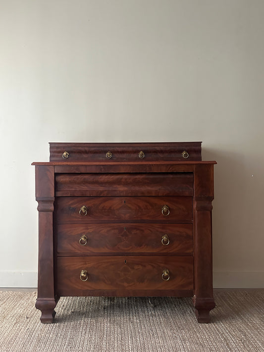 Mahogany empire dresser