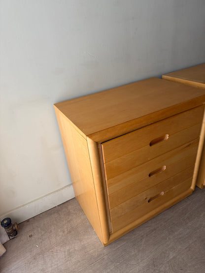 2 Dixie maple dressers or nightstands. Sold individually.