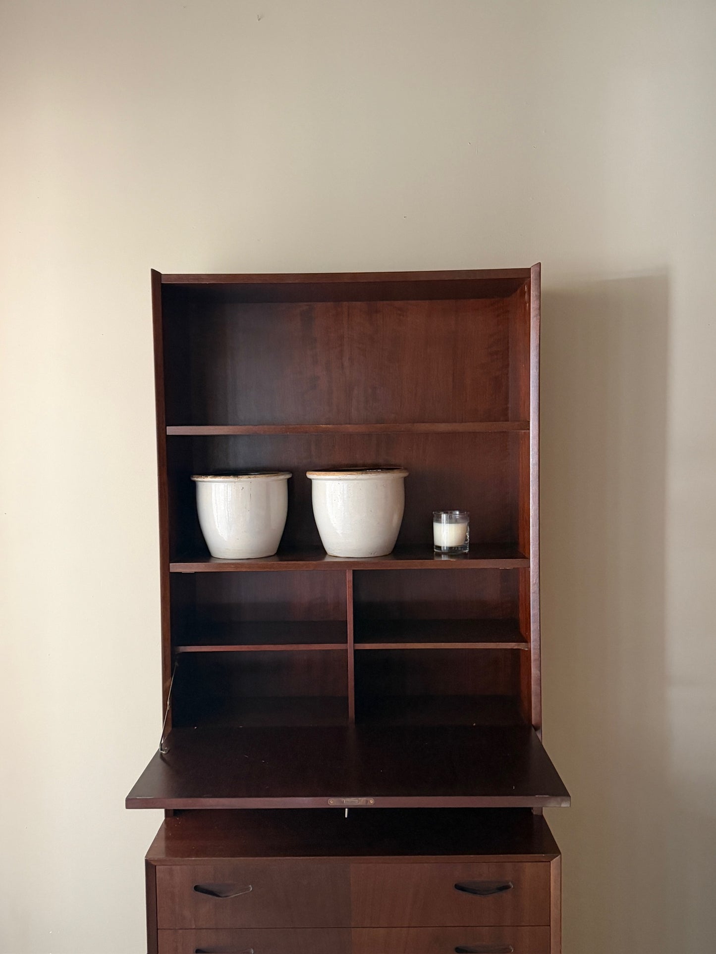 Olholm Mobelfabrik mahogany secretary hutch