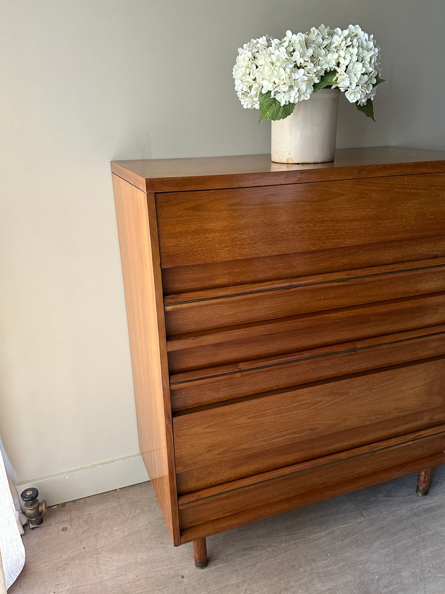 Walnut tallboy