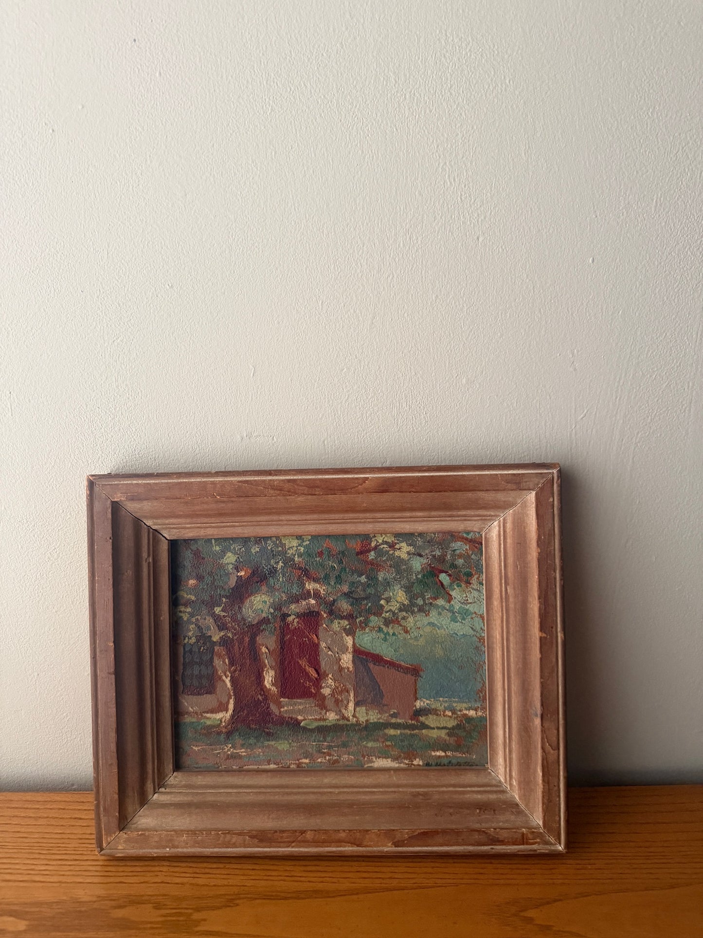Landscape by William Alfred Hofstetter. Signed.