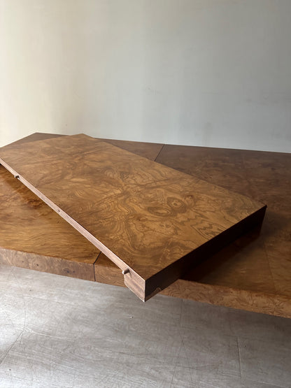 Lane Burlwood dining table with extension