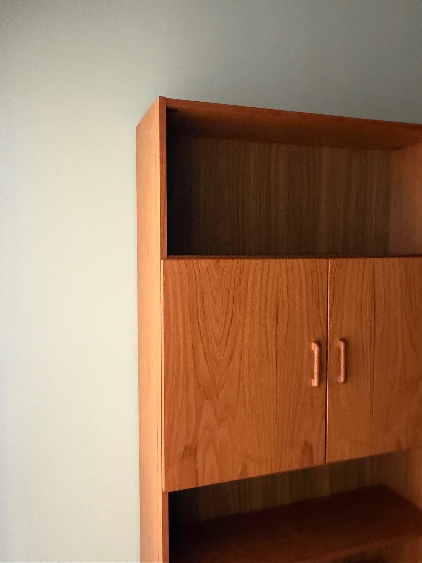 Danish teak bookcase cabinet
