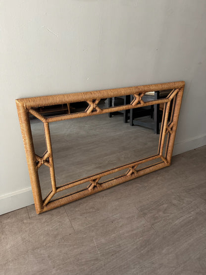 Wrapped rope mirror