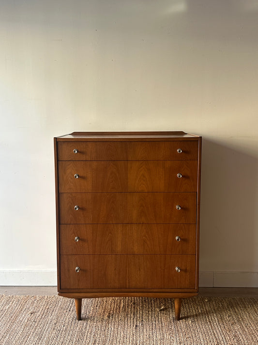 Walnut tallboy