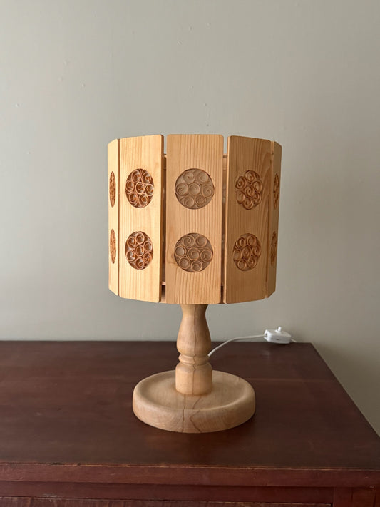 Swedish pine table lamp