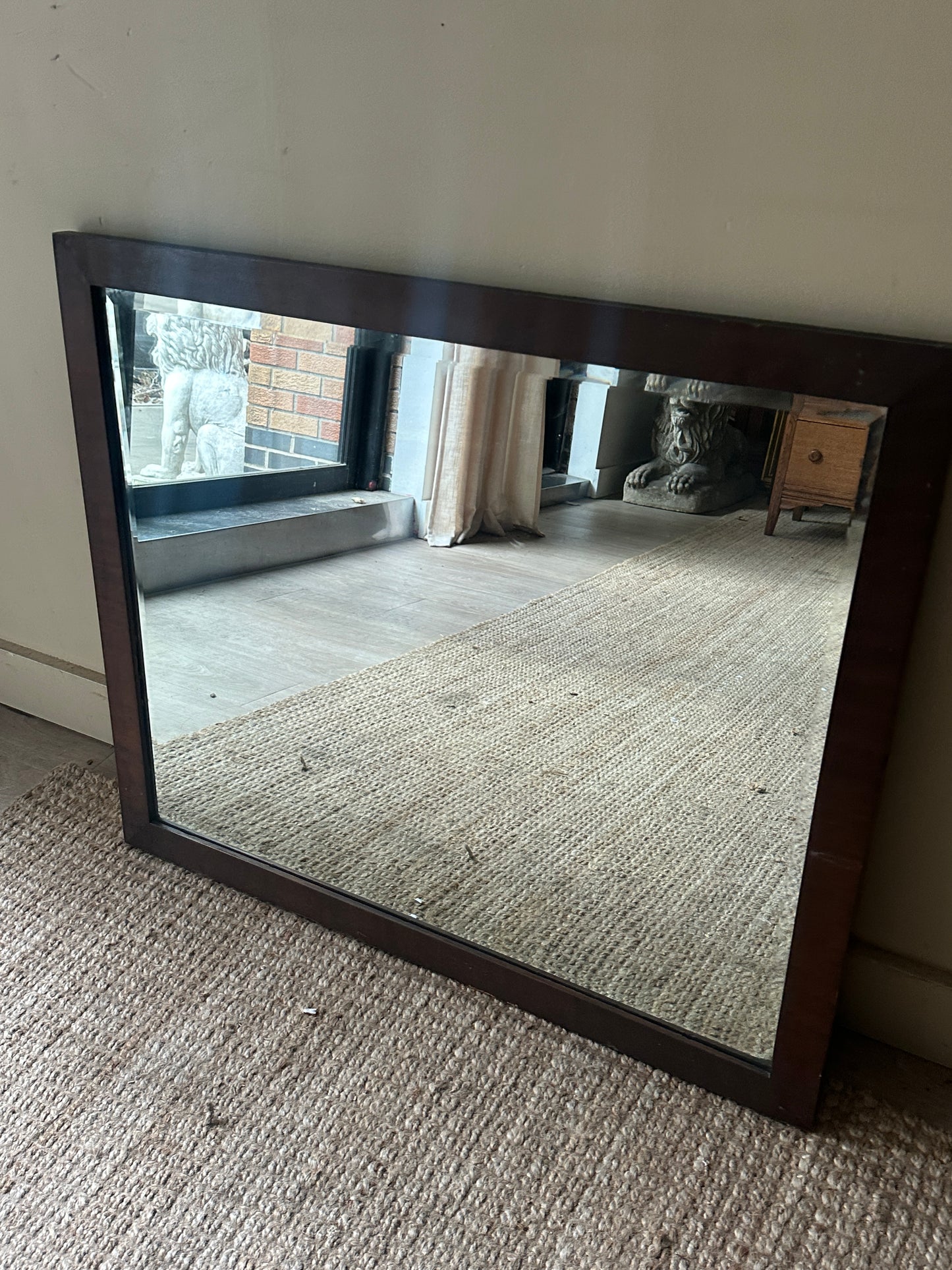 Mahogany mirror
