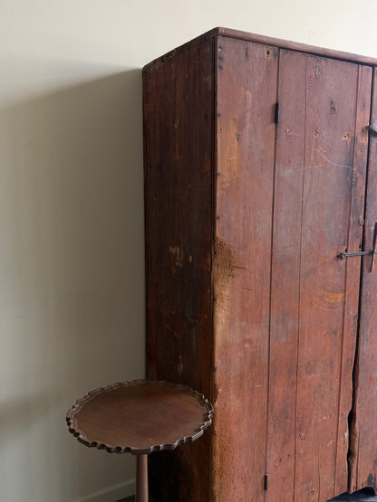 Painted pine wardrobe
