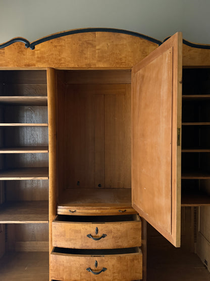 Deco birch armoire