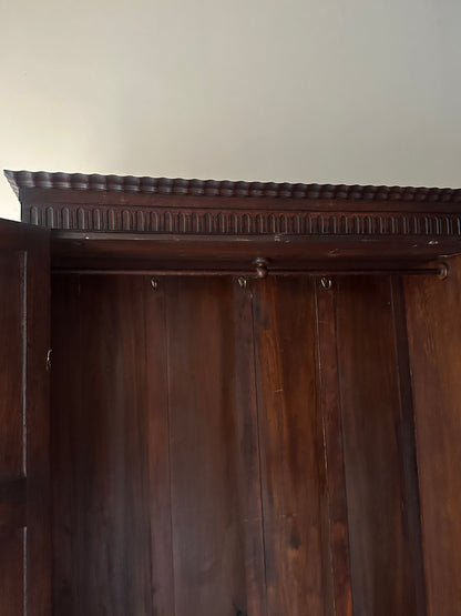 English oak wardrobe