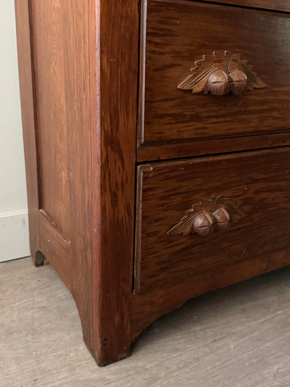 Victorian walnut dresser