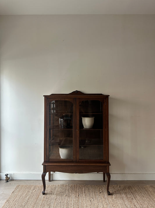 Walnut display case
