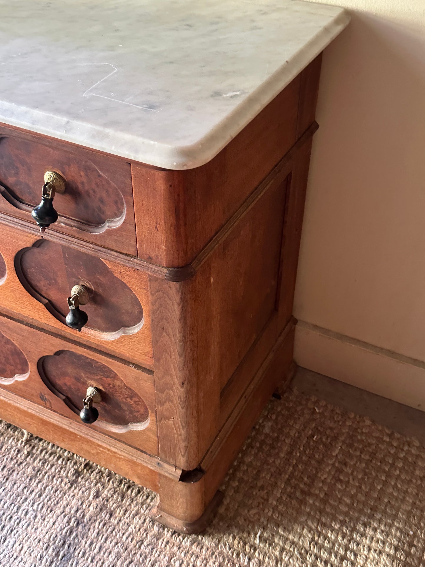 Marble top dresser