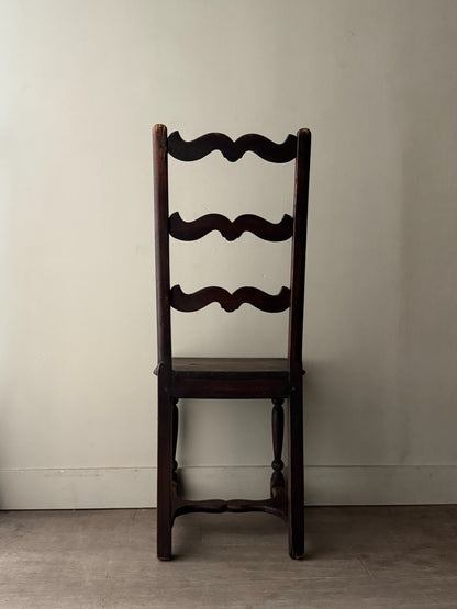 French oak ladder back chair
