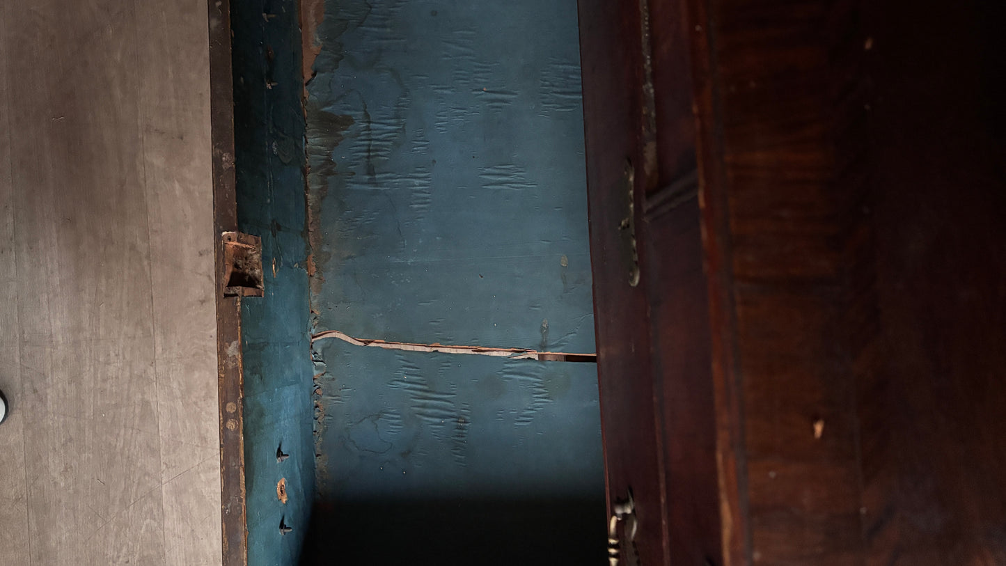 William and Mary cross banded walnut dresser