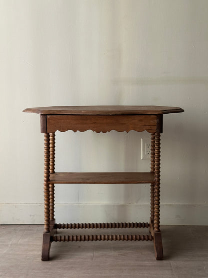 Spindle leg side table
