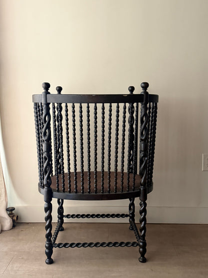 Victorian painted barley twist spindle chair