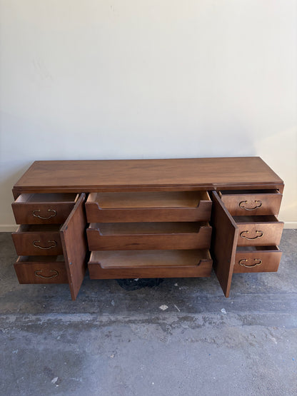 American of Martinsville MCM Nine Drawer Dresser