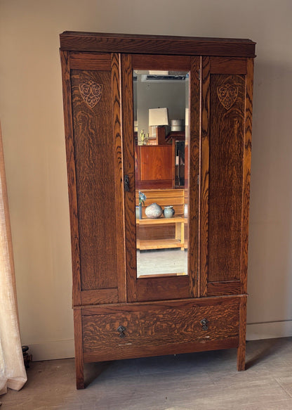 Oak armoire