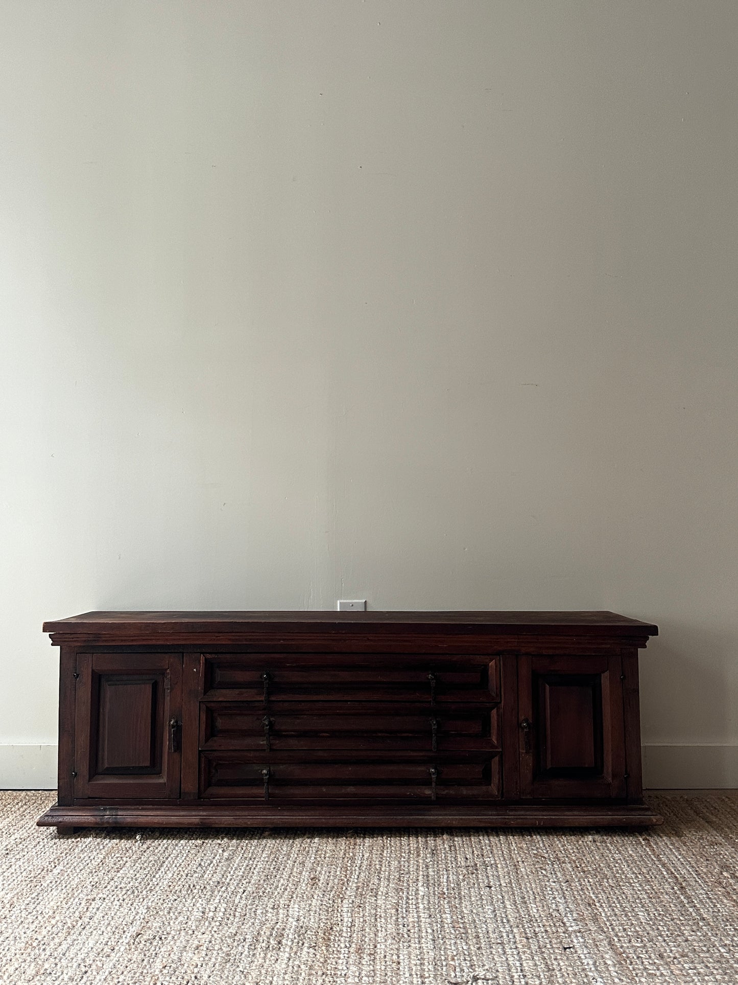 Spanish colonial low credenza