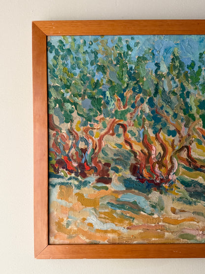 Tree landscape. Unsigned.