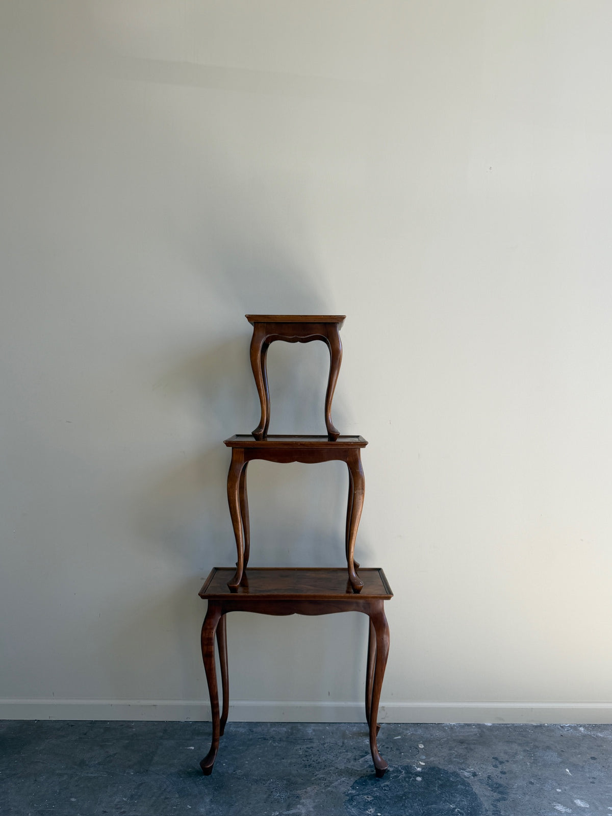 Walnut nesting tables