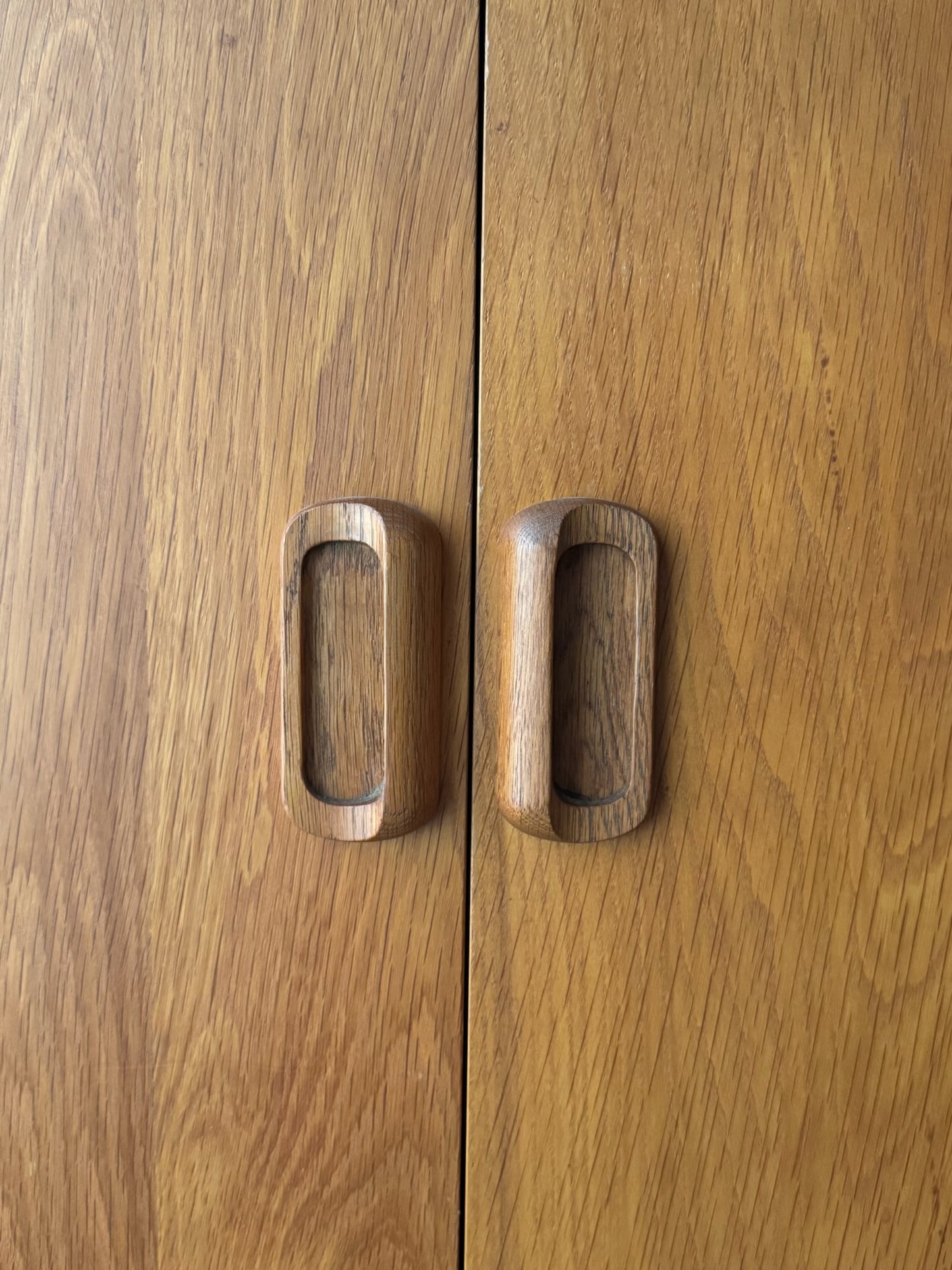 Oak console cabinet